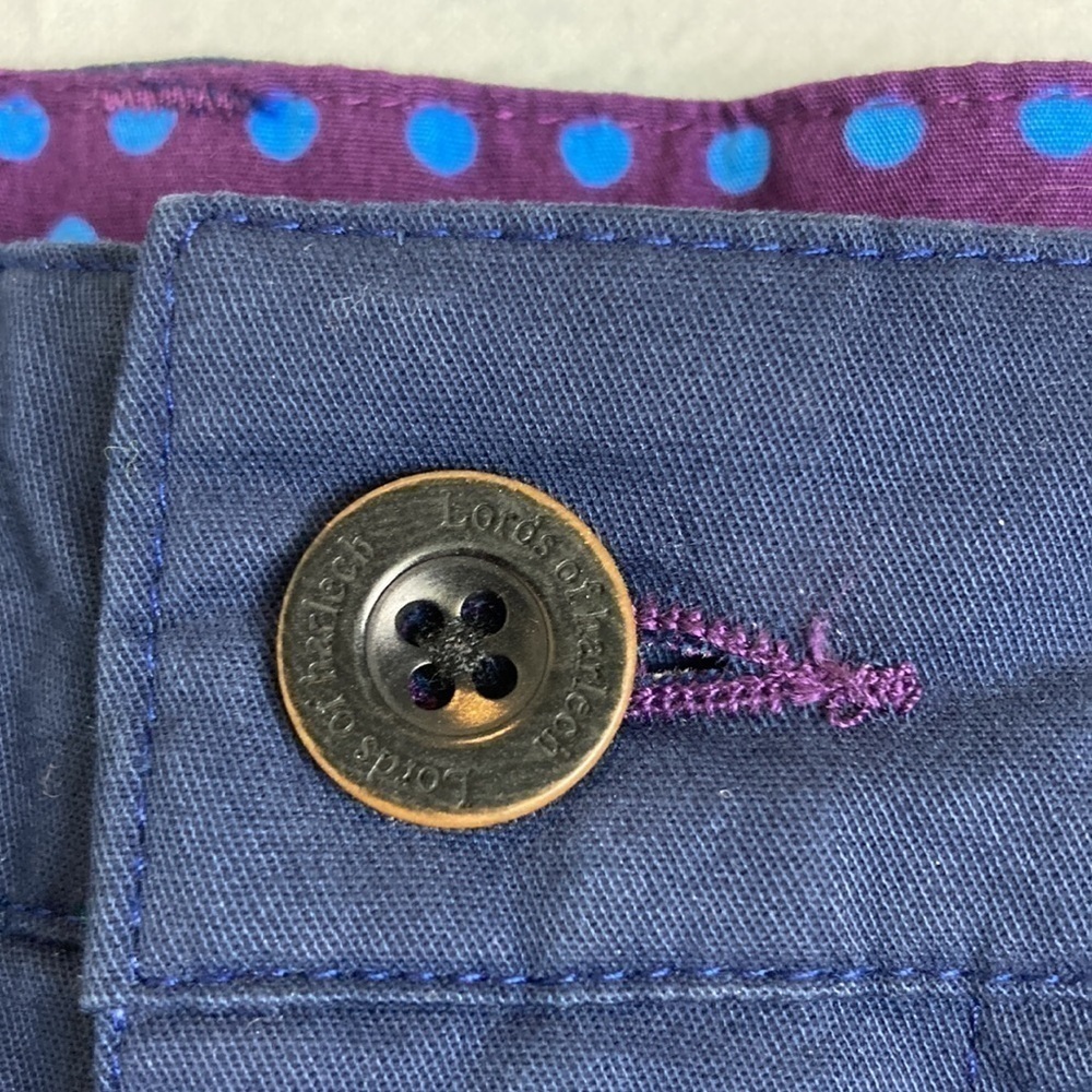 Lords Of Harlech NWT Edward Lux Blue Shorts 34 Academia Golf Tennis Prep Preppy - Picture 6 of 16